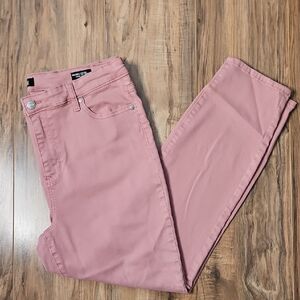 Buffalo David Bitton Havana High Rise Soft Stretch Ankle Skinny Blush Pink Jeans